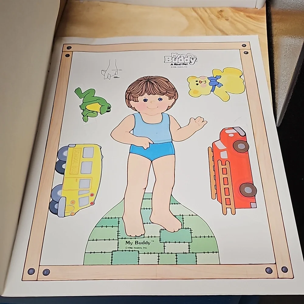 Vintage My Buddy doll paperdolls Golden books - Picture 11 of 16